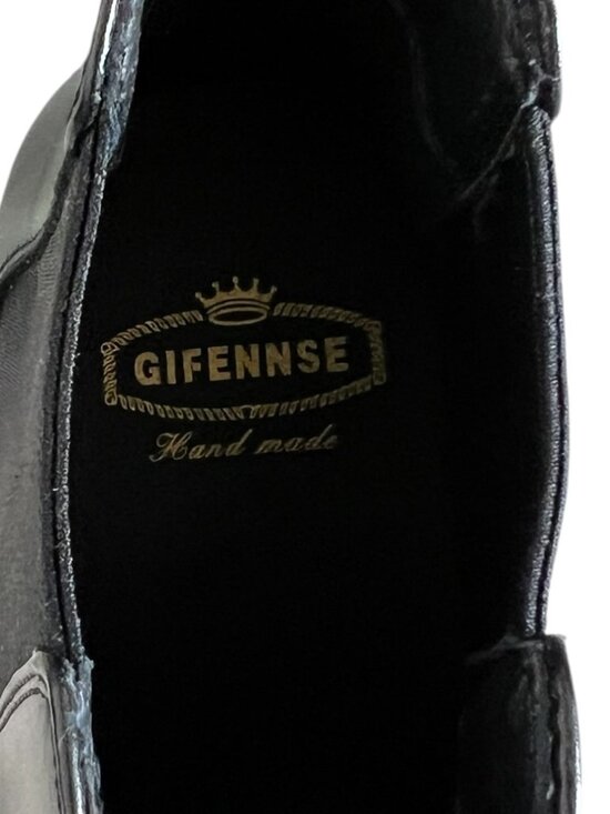 Gifennse NEW Men\'s handmade leather Chelsea Boots In Black Size 8.5 main image 10